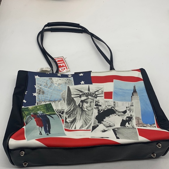 Life Magazine NWT Patriotic Tote Bag Statue of Liberty American Flag. TOT2874 - Picture 1 of 9